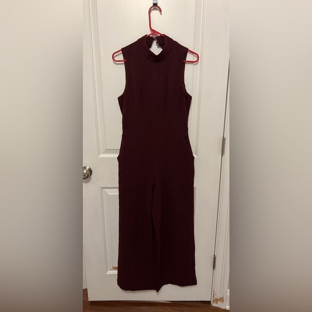 Eva Franco Anthropologie plum jumpsuit size XS - Picture 3 of 7